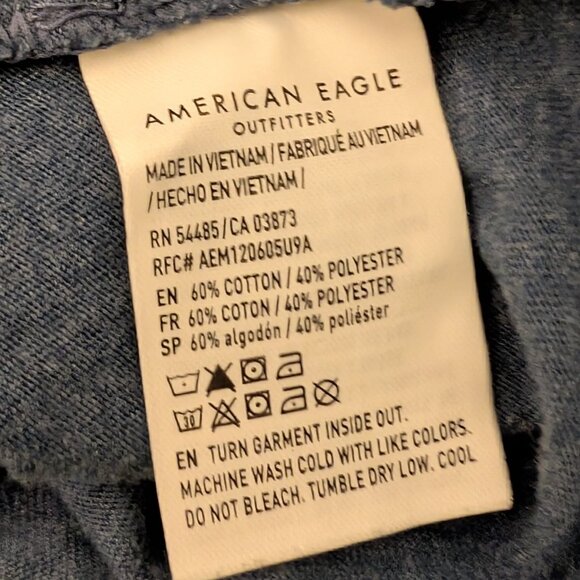American Eagle T-shirt Super Soft Standard Fit Tee Size Large - Picture 10 of 11
